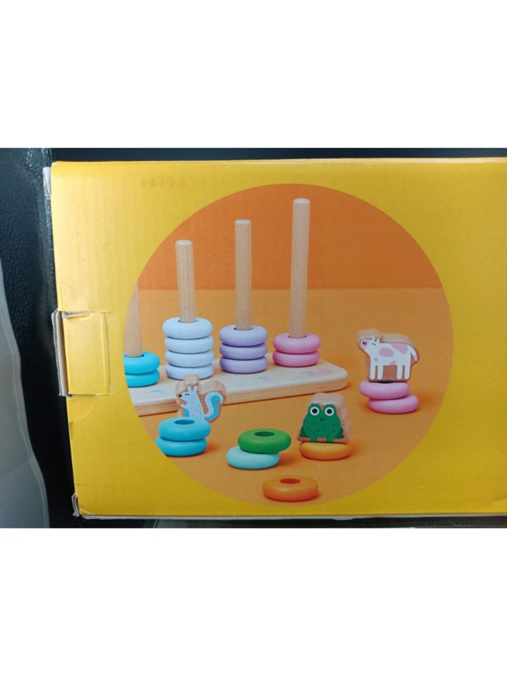 Giggle Scape Stack & Sort Wooden Toy For Kids 2+ Letters Colors - Picture 2 of 6